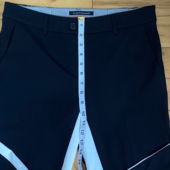 LUISA CERANO black and white straight leg trousers - Picture 5 of 6